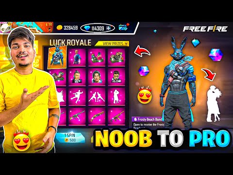 Free Fire Toughest Noob To Pro Challenge😱Spending 12,000 Diamonds💎 In Events -Garena Free Fire