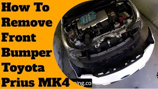 How to remove/replace front bumper toyota prius 2018 MK4