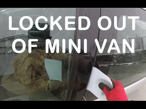 Quick and easy break into Mini Van. Locked out of Dodge Caravan