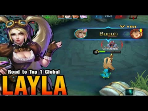 Taste My Bullet!! Layla Underrated Marksman Carry The Game!! Build Tersakit Layla 2021 ~ MLBB