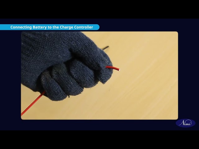 Wire a solar controller to a battery storage station Part 1