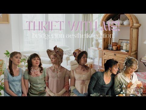 THRIFT with me Bridgerton Edition! | Thrifting regency core/cottage core with Beth Jones!