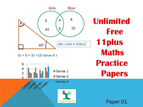 Free 11+ Maths Practice Paper 1 (2023)