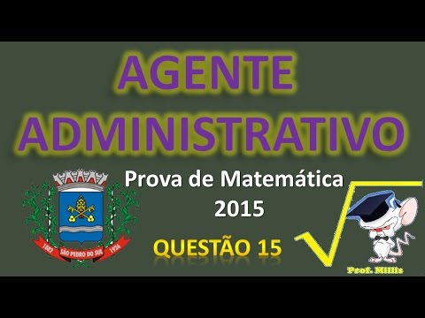 Determinante Conc. Ag. Adm. pref. São Pedro do Sul questão 15 - Matemática
