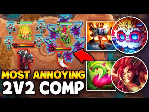 We played the Most ANNOYING 2v2 comp in existence (SPAM TURRETS AND PLANTS)