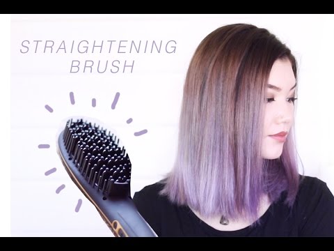 HOW TO USE A STRAIGHTENING BRUSH // demo