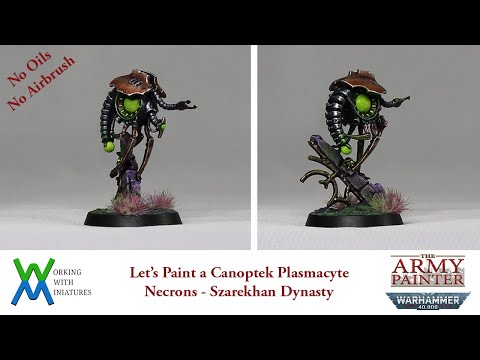 Let's Paint a Necron Canoptek Plasmacyte - Szarekhan Dynasty #warhammer40kpainting  #thearmypainter
