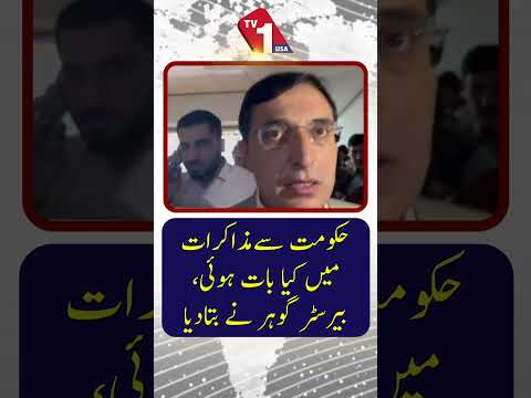 حکومت کے ساتھ مذاکرات میں کیا ہوا؟ بیرسٹر گوہر نے تفصیلات ظاہر کر دیں۔