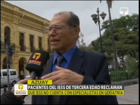 Pacientes del IESS de tercera edad reclaman que IESS no cuenta con especialistas en geriatría