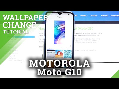 How to Change Wallpaper in MOTOROLA Moto G10 -  Refresh Display Look
