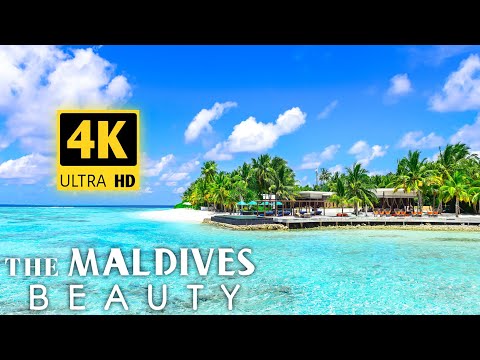 THE World Best Beaches in MALDIVES by Drone 4K Video Ultra HD | Relaxation Music & 4K TV