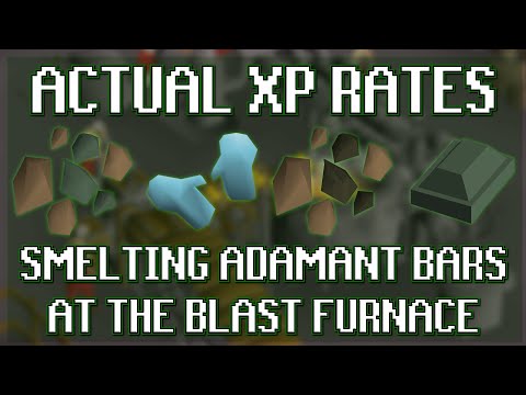 Actual XP Rates of Smelting Adamant Bars at The Blast Furnace in OSRS