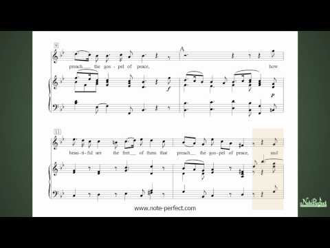 How beautiful are the feet Soprano Solo Accompaniment with assistance, from Messiah by G.F. Handel