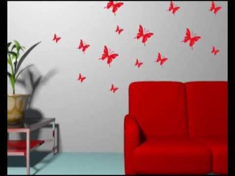 Adesivos decorativos,adesivos decorativos de parede,Kit Borboletas,decoração de quarto de bebe