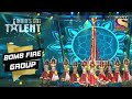 Fiery Stunts Of Bomb Fire Crew Entertained One And All India S Got Talent Season 9 Bomb Fire Group