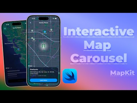 Interactive Map Carousel | MapKit | Map Animations | SwiftUI thumbnail