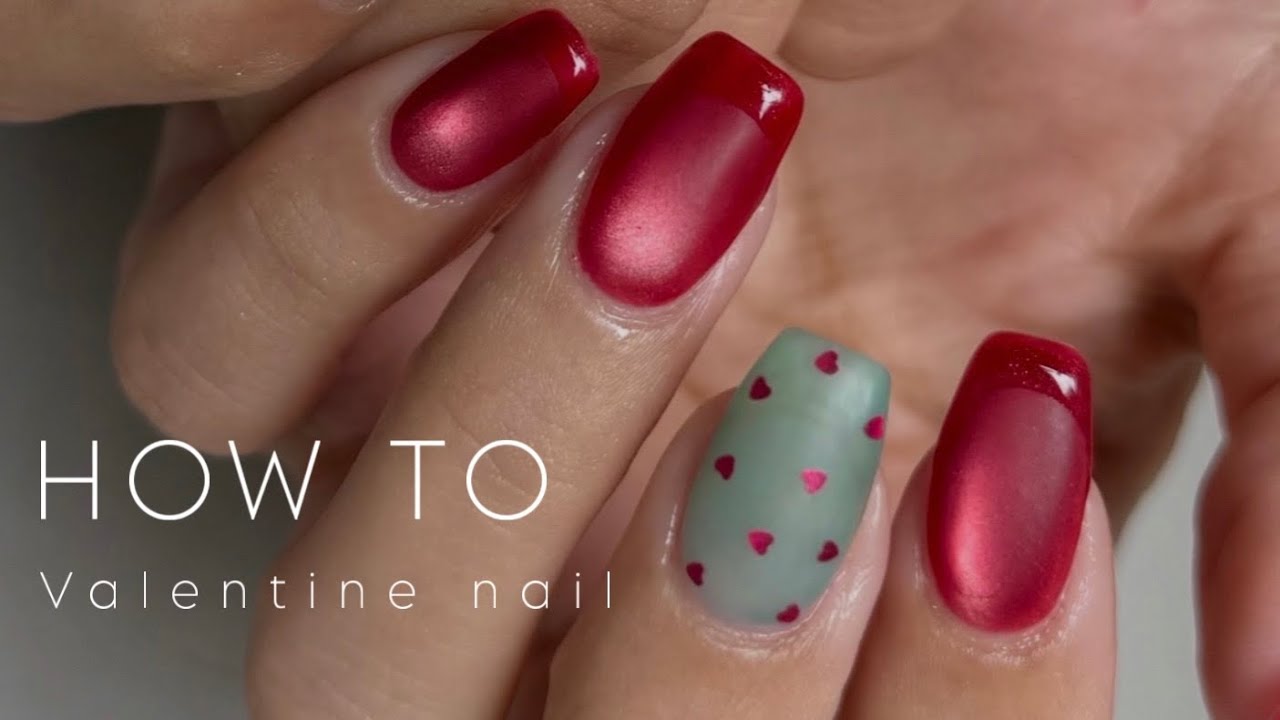 #254 【保存版】バレンタインネイルHOW TO｜マット×ハートで作る大人デザイン