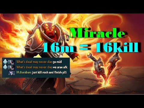 Ember Spirit by Miracle ONE MINUTE KILL ONE - MID vs Templar Assassin