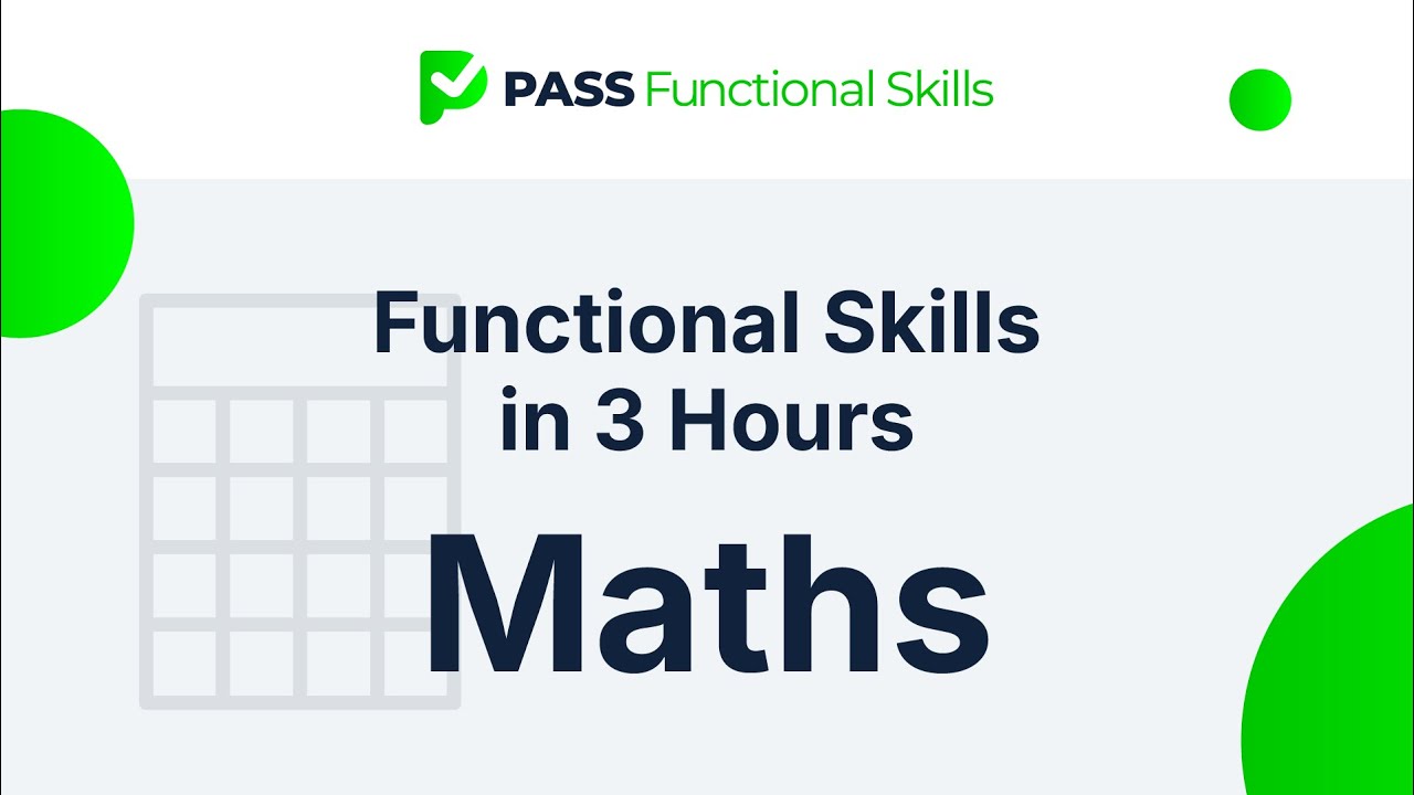 Functional Skills Maths Level 2 in 3 hours!