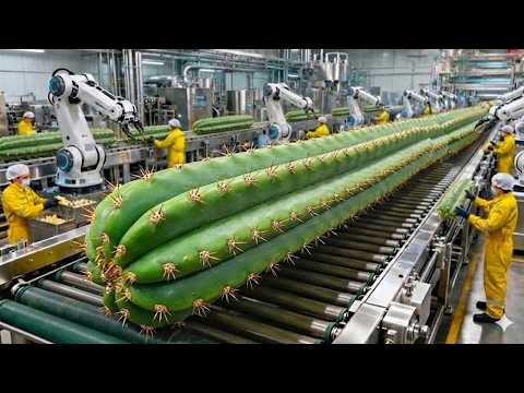 Inside the Largest High-Tech Cactus Stem Factory You've Never Seen Before (Full Process)