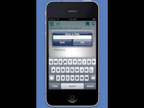 Demo of Math app on iPhone