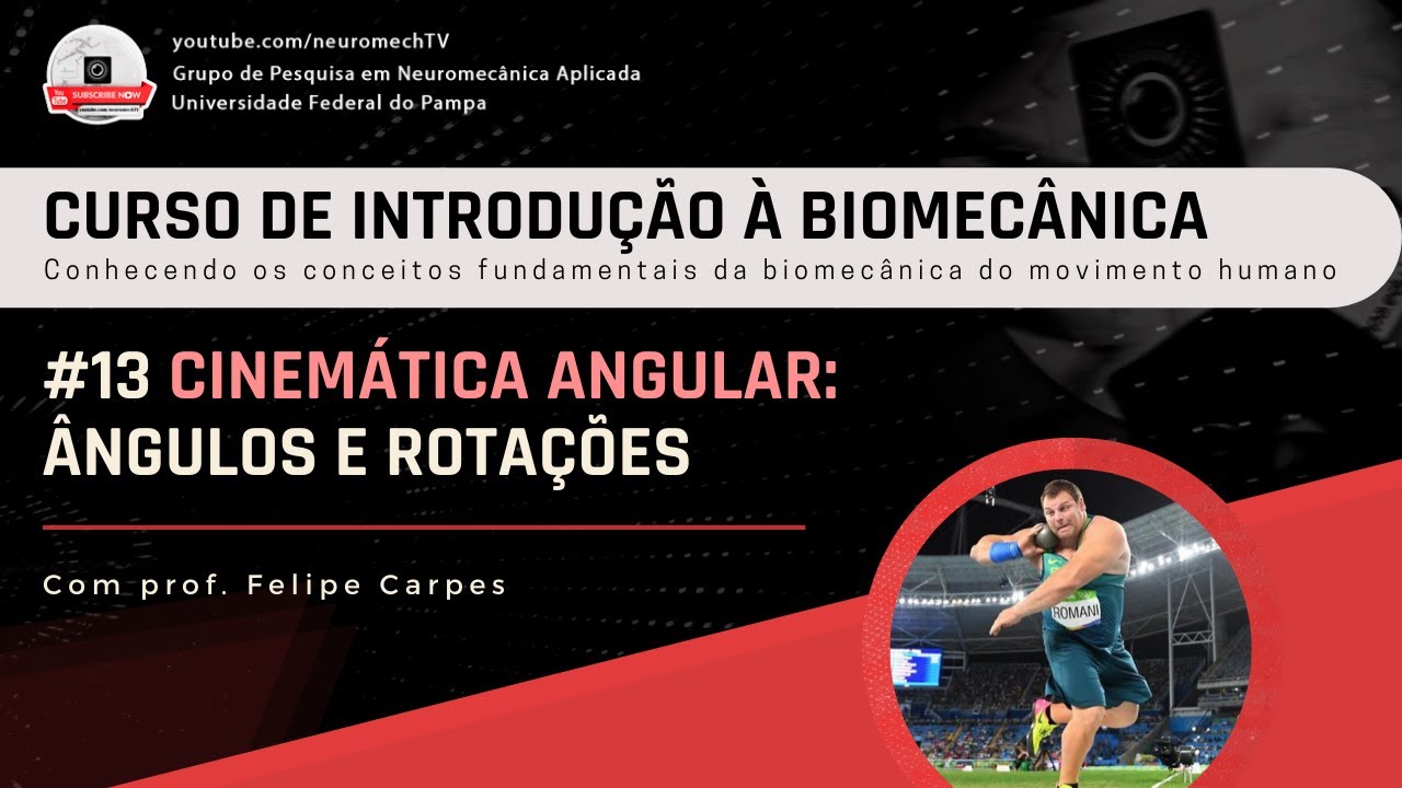 INTRODUÇÃO À BIOMECÂNICA #13 Cinemática angular: ângulos e rotações