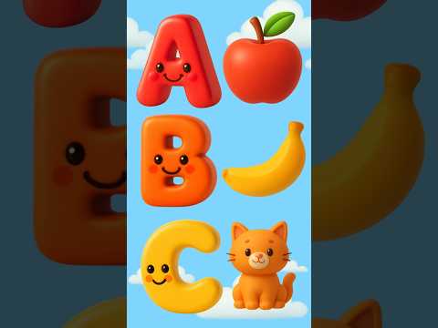 🍎ABC Phonics Song for Kids (A–H) | Fun Alphabet & Nursery Rhyme