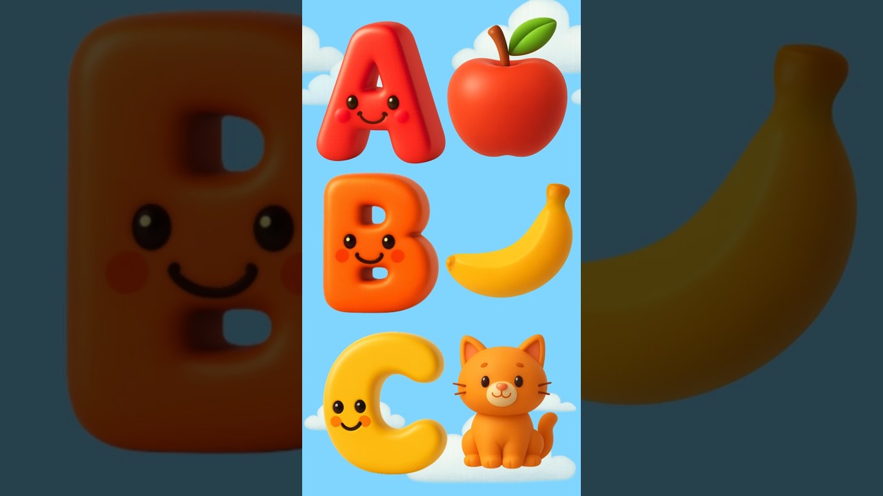 🍎ABC Phonics Song for Kids (A–H) | Fun Alphabet & Nursery Rhyme