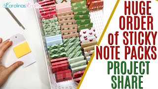 HUGE Order of Sticky Note Packs Project Share, Sticky Note Packs Craft Fair & Gift Ideas!
