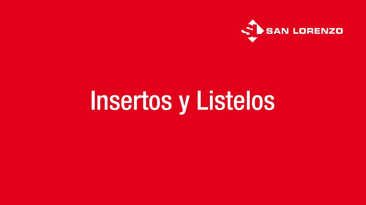 INSERTOS y LISTELOS