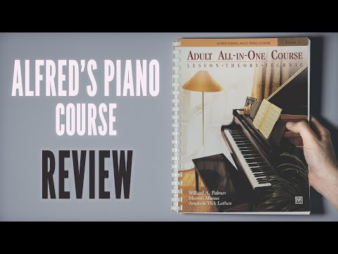 Alfred's adult all in one piano course level 1 review // Method book