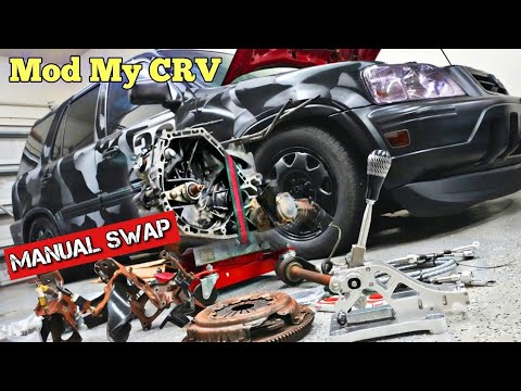 How To Manual Transmission Swap Your Car & Ebay Clutch Test /Mod My Honda CRV RD1