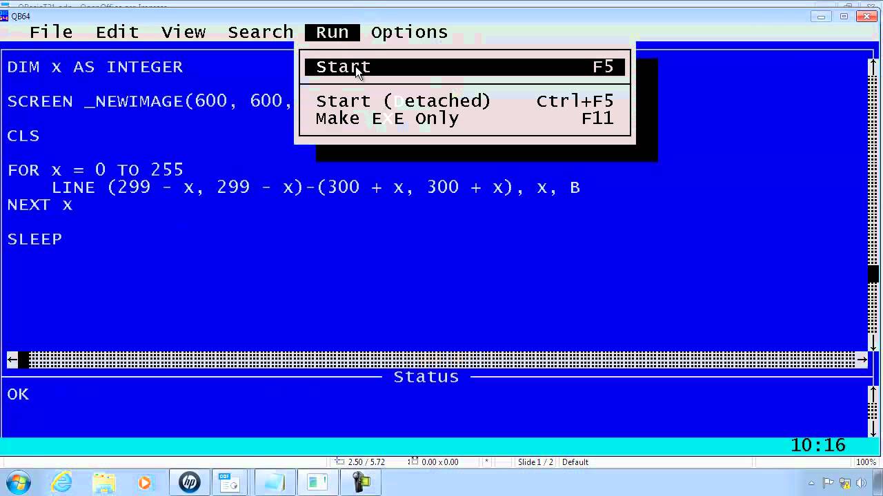 QBasic Tutorial 31 - QB64 Drawing Part 1