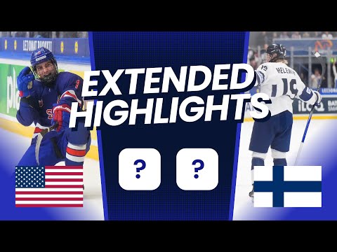 USA vs Finland EXTENDED Highlights | 2024 IIHF U18 World Championship