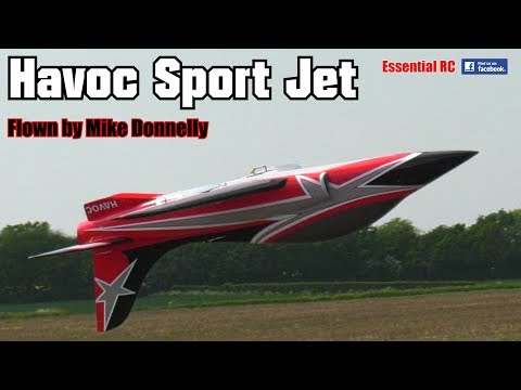 BIG radio controlled "HAVOC" turbine SPORT JET (Az Aerosports, 2.8m wingspan, 200N to 300N turbine)