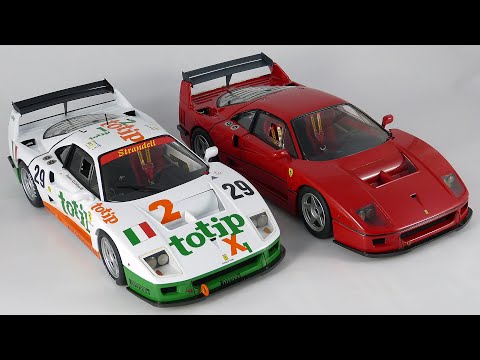 1:18 Hot Wheels Elite Ferrari F40 Competizione Duet