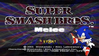 Sonic in Super Smash Bros. Melee (V3) :: Classic & Adventure Mode Playthrough (1080p/60fps)