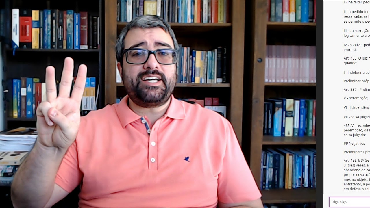 Defesa Processual - Questão Preliminar: Art 337, V a VII - Perempção, litispendência e coisa julgada