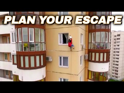 High-Rise Fire Emergency Parachute! #shorts