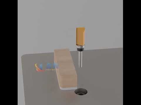 1 unidad de broca enrutadora recta con rodamiento de vástago de 6mm