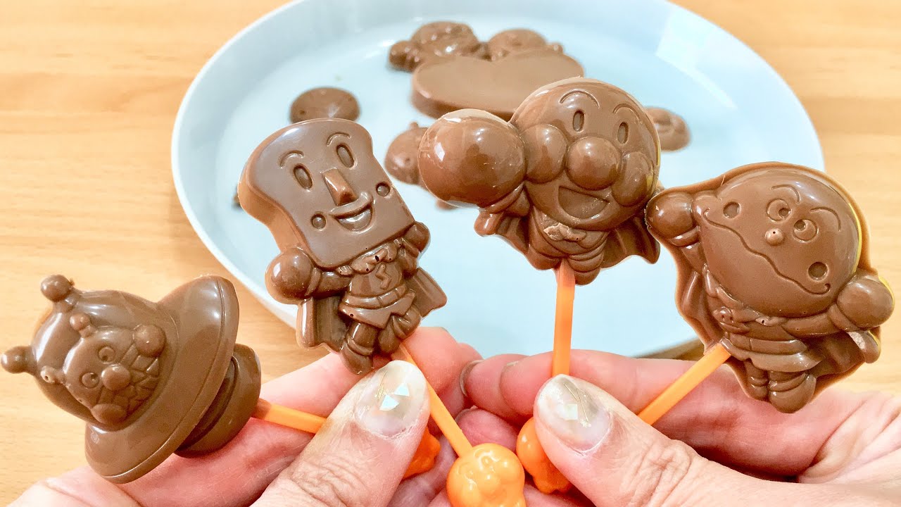 アンパンマン ペロペロチョコレート お菓子 Anpanman Lollipop chocolate 手作りキット  kids アニメ 子供向け