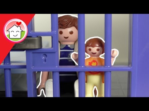 Playmobil Polizei Film deutsch - Papa und Anna im Gefängnis - Video für Kinder von Familie Hauser