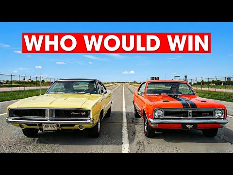 426 HEMI vs Holden Monaro GTS 350: USA vs Aussie Muscle Car Showdown!