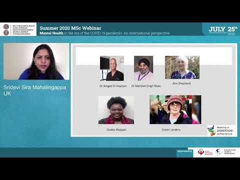 Mahalingappa S.S. - Summer 2020 MSc Webinar presentation