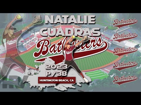 2023 Natalie Cuadras (4.0 GPA) Pitcher and Third Base, Softball Skills Video - Batbusters Alverez