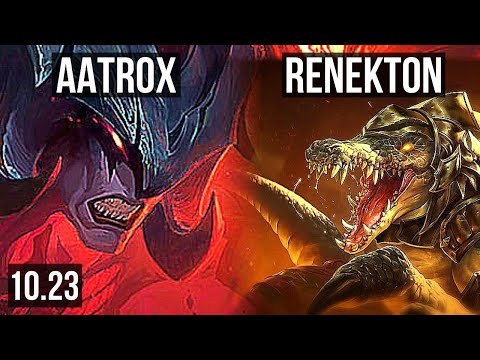 AATROX vs RENEKTON (TOP) | 6/1/8, 1.4M mastery, 300+ games | KR Diamond | v10.23