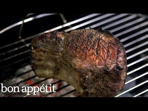 How to Grill a Triple-Cut Pork Chop for a Crowd