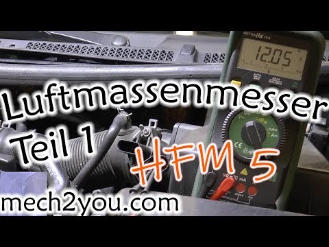 🛠️ Luftmassenmesser Teil 1 HFM5 testen / prüfen des Temparatursensor