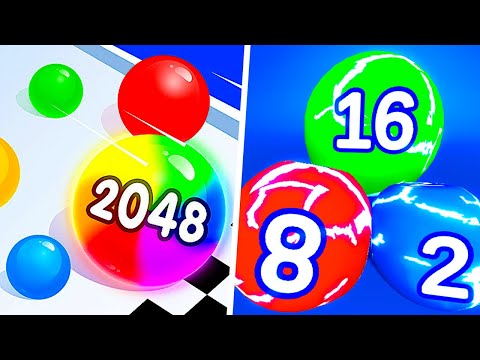 Satisfying Mobile Games: Melty Bubble , Ball Merge Blob 2048 - Number Game Max Level