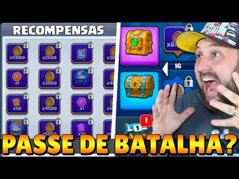 PASSE DE BATALHA NO CLASH ROYALE? EMOTES GRÁTIS E NOVOS BA